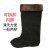 久瑞 JZH09 冬季防滑雨靴 户外防水胶鞋套鞋 黑色高筒(加绒) 45 