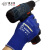 赛立特 丁腈耐油滑手套 1双 18针超弹尼龙磨砂防滑耐磨  五金维修 蓝色 8(M)码