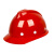 吉象 安全帽 ABS新国标V型 建筑工程电力施工业头盔 监理防砸抗冲击 B2型 红色