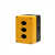 BX1/2/3/4/5孔按钮开关防水盒指示信号灯急停加高防尘塑料盒子6位 BX1一孔 黄色