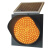 太阳能LED警示灯300交通信号灯黄闪灯 红慢灯十字路口学校警示灯道路400爆闪灯 固定立杆高2米直径75