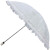 TLXT纯白色百褶蕾丝太阳伞防紫外线防晒遮阳黑胶公主晴雨伞遮阳伞洋伞 ' 白色 二折