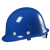 开元安全帽 透气型 电力施工工程工地建筑头盔  蓝色 旋钮式 