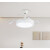 佛山照明FSL风扇灯具现代简约家用隐形扇叶餐厅卧室 (大瓦数)沁心风42寸60W照明/星环