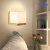 欧普源兴北欧壁灯木艺现代简约创意美式客厅卧室床头灯楼梯过道实木墙壁灯 XC6038单头+LED暖光