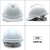 GJXBP安帽工地国标工程施工安建筑男领导电工加厚透气定制印字头盔 白色V型透气抽拉式帽衬