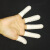 指套一次性乳胶美容纹绣手指套无尘无粉米黄色/白色拇指套 白色100个