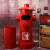 复古铁艺工业风创意个性收纳筒消防栓带盖脚踩金属垃圾桶客厅户外 消防栓红色90高