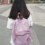 新款潮牌韩版双肩包初中生书包学生男女经典校园背包大容量电脑包 高版-绿星
