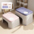 XMSJ塑料凳子家用可叠放小板凳矮凳儿童洗澡浴室凳客厅沙发垫脚换鞋凳 少女粉(小)+星空蓝(大)稳固