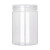定制适用铝金盖塑料罐pet级空密封瓶子加厚透明广口瓶坚果花茶包装桶 6.5*8.5cm 21g 铝金盖 10个
