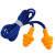 橙央（CHENGYANG）耳塞防噪音工业 工业防噪音工厂耳塞隔音工作机器抗噪防护用带线 10付