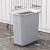 北欧垃圾桶带盖家用卧室网红厨房卫生间床边分类大号夹缝拉垃圾桶 灰色-中号