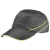 代尔塔102130轻便布安全帽短帽檐工厂夏季透气防护鸭舌棒球防撞 102130灰色3厘米