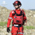 新式工作服消防服套装应急抢险救援服作训服耐磨套装套装男 蓝条腰带均码 4XL190190205斤