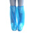 一次性防水鞋套高筒过膝塑料加厚脚套防滑耐磨下雨天室外防雨神器 蓝色20只 均码