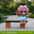 初构想（CHUGOUXIANG）户外卡通动物坐凳摆件座椅熊长颈鹿装饰雕塑景区公园林布朗幼儿园 Y-1502-1双人熊猫坐凳 -含发票