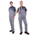 斯卡地尔（Scotoria）半袖工作服套装 分体式夏季半袖舒适高棉TC1501 双灰拼色 M