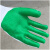 绿色软胶片防滑防水耐磨耐用钢筋工工地建筑用劳保 4双升力胶片手套 L