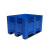 塑料卡板箱特大号工具箱叉车塑料物流箱超大箱式塑料托盘 蜂窝板折叠循环储物汽配箱 蓝色盖子