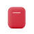 美克杰适用于airpods2保护套i12i18蓝牙耳机套苹果一二代液态硅胶壳一体式软壳 红色 airPods1/2代耳机套+挂扣