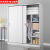 衣柜卧室家用组合柜子现代简约简易组装小户型衣柜推拉门出租房 0.8米*0.5*1.8米衣柜 送货楼下+自行安装暖白色