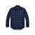 拉夫劳伦（Ralph lauren）24新款男士商务休闲长袖衬衫 柔软保暖舒适透气格子衬衫经典复古 Blue/Navy Medium
