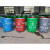 铁垃圾桶360L环卫专用挂车桶户外铁垃圾箱环卫市政大圆创意 订制四分类