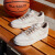 adidas「小锯齿」D-PAD CLASSIC休闲篮球运动板鞋男女阿迪达斯 乳白色/魔力浅褐/奇妙白 43