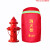 室外消防栓保温罩消火栓保护罩加厚加绒棉防雨水 水泵接合器80*55cm[单