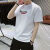 恺吉锐夏季修身短袖t恤男青少年圆领半袖体恤初中学生韩版潮流男装上衣 1012A红色 S7080斤