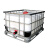 大口吨桶1000L特厚1吨食品储水桶卧式500升柴油桶塑料化工桶水箱 全新1000L白色225mm大顶盖款
