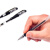50支眀闻签字中性黑笔学生用简约商务办公考试专用笔大容量 黑色10支装 0.5mm