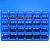 塑料胶框货架斜口分类零件盒组合式物料盒塑料盒螺丝盒收纳盒蓝色 M4号【400*250*160】一组4个红