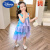 迪士尼（Disney）女童连衣裙2024新款夏季女宝宝公主裙儿童吊带裙子潮美人鱼朵莉娅 人鱼裙 100cm