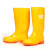 3531高筒黄色雨鞋防水防滑雨靴男款牛筋厚底水鞋劳保胶鞋防滑套鞋 黄色男高筒[高38厘米]牛筋雨鞋 43