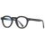 冷茶复古眼镜厚实插芯CP仿板材眼镜框装饰经典平光镜韩版黑框2090 C4砂黑框 防蓝光镜片