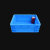 周转箱长方形塑料零件盒螺丝盒工具收纳盒子加厚物料箱胶框可带盖 400窄/蓝450*260*130色