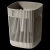 家用垃圾桶镂空创意客厅卧室厨房卫生间ins风办公室废纸篓简约风 镂空灰色3卷抽绳垃圾袋