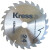 卡胜（KRESS）KU520锂电电圆锯专用木锯片150/165mm圆锯片木工切割片KU515 KU515原装锯片145mm1片装