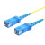 创优捷 光纤跳线 单芯尾纤 SC/PC-SC/PC-单模-G.652D-2mm-10M 黄色