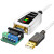帝特usb转rs232/485/422串口转换器9针com光电隔离工业级DT-5119 TYPE-C+USB3.0转RS422/485线 3m