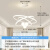 维诺亚led圆形餐厅吊灯2024新款客厅主卧室吸顶灯具现代简约家用小户型 3个圈奶白球-直径50厘米白光-86