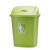 摇盖垃圾桶大容量30L40L60L户外物业带盖厨房商用家用特大号厂家 加厚30L青绿色有盖
