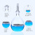 实验专用 高硼硅玻璃耐热耐高温耐酸碱比重瓶液体 密度瓶 固体 比重瓶 李氏比重瓶5/25/100ml 比重瓶25ml