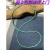 翠迈绿松石项链原矿女短款颈链小众设计2.0MM小米珠无优化锁骨链 周长38CM 约2.0MM