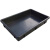 瀚海融科 防静电方盘黑色塑料长方形浅盘蓝色托盘ESD电子周转盘 H小13#375*310*30mm（1个）