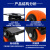 幸蕴 工业品推车轮双轴承橙色金钻耐磨PVC行李车脚轮 1.5寸定向轮