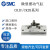 定制适用SMC微型旋转摆动气缸CRJU/CRJB05-90-180-E/CRJB/CRJU1-9 CRJU1-180E