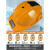 盛世浩瀚2023新款工地安帽太阳能双充电多功能智能空调制冷内置风扇头盔 【ABS15级防爆】6风扇+蓝牙+空调-黄色